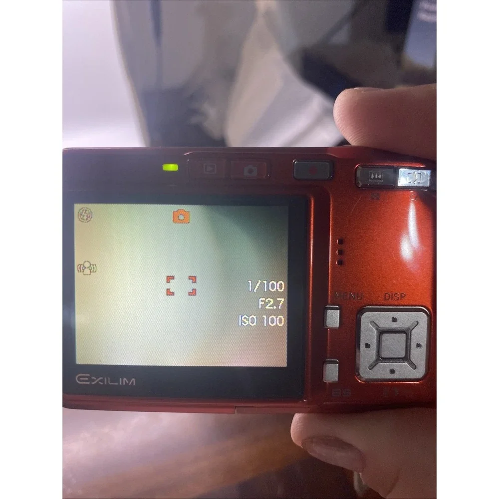 Casio Exilim EX-S600 6.0MP 3x Zoom Compact Digital Camera Orange READ